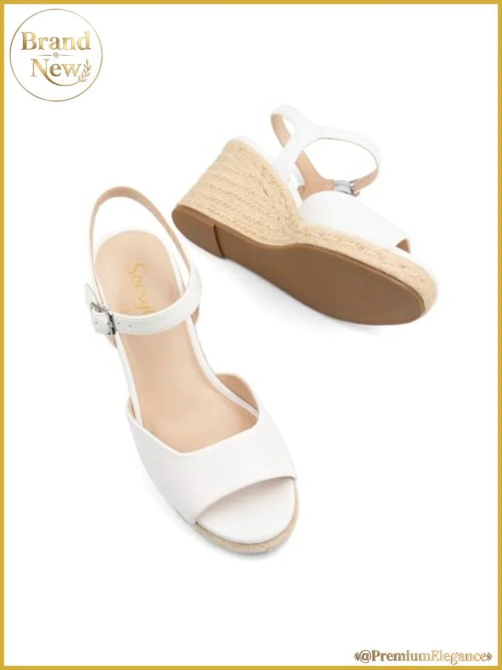 Women's Wedge Platform Sandals Braided Espadrilles Ankle Strap Open Toe Buckle